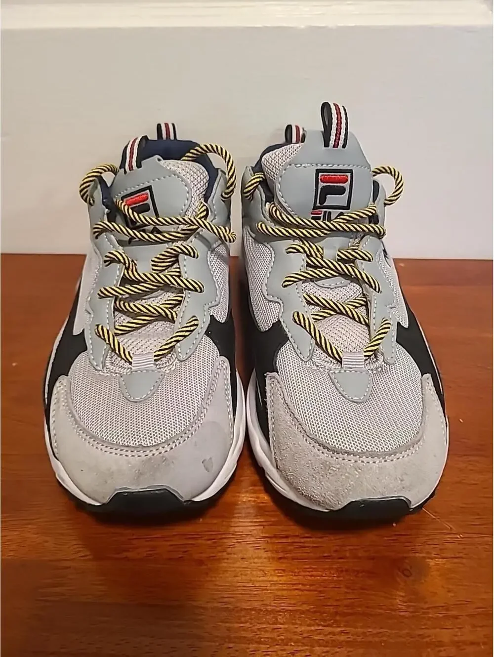Fila Ray Tracer 5RM00532-051 Gray Casual Shoes Sneakers Size 8.5 Men's Good Cond - Picture 4 of 9